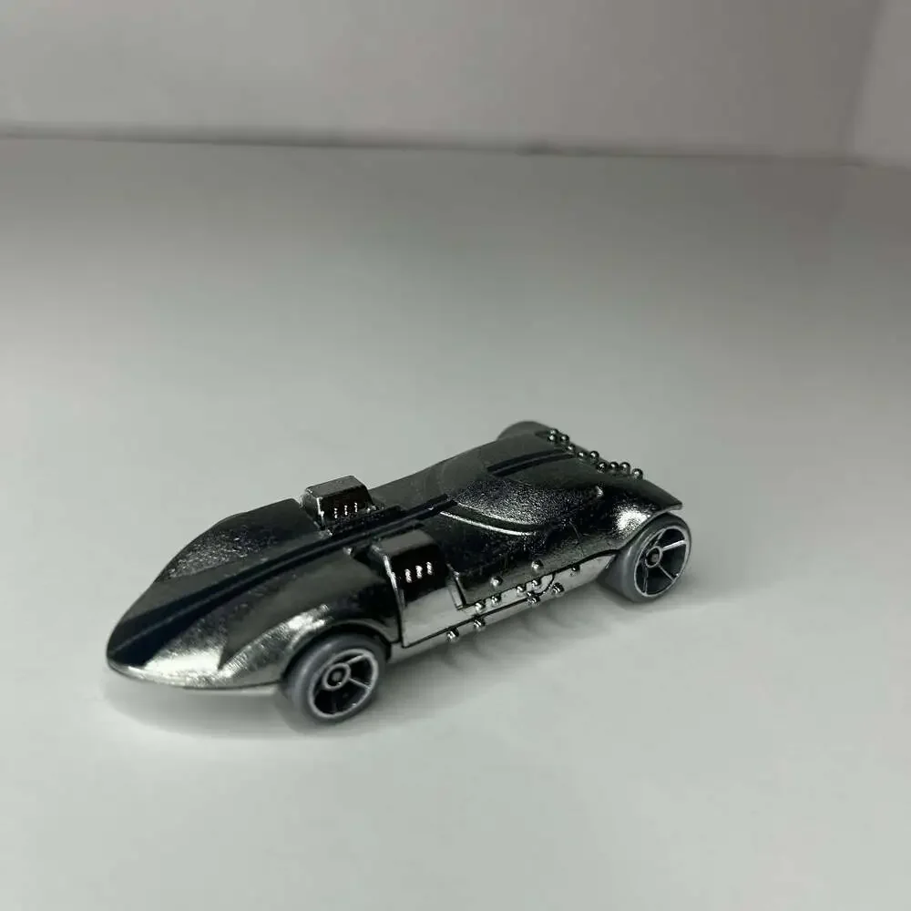Hot Wheels Braille Racer Twin Mill Chrome and Black Diecast Car